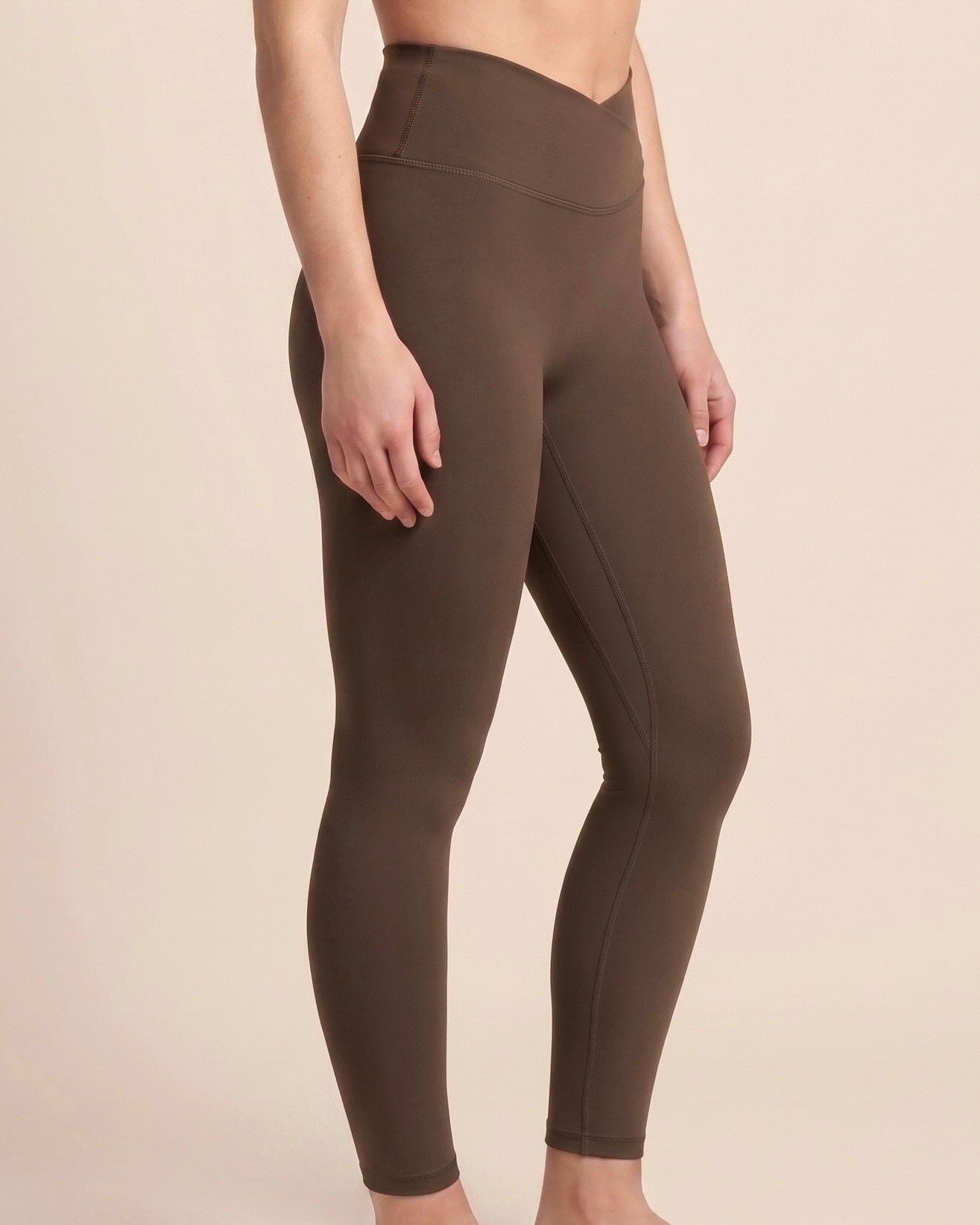 Legging Croisé ⅞ | Brun Moka