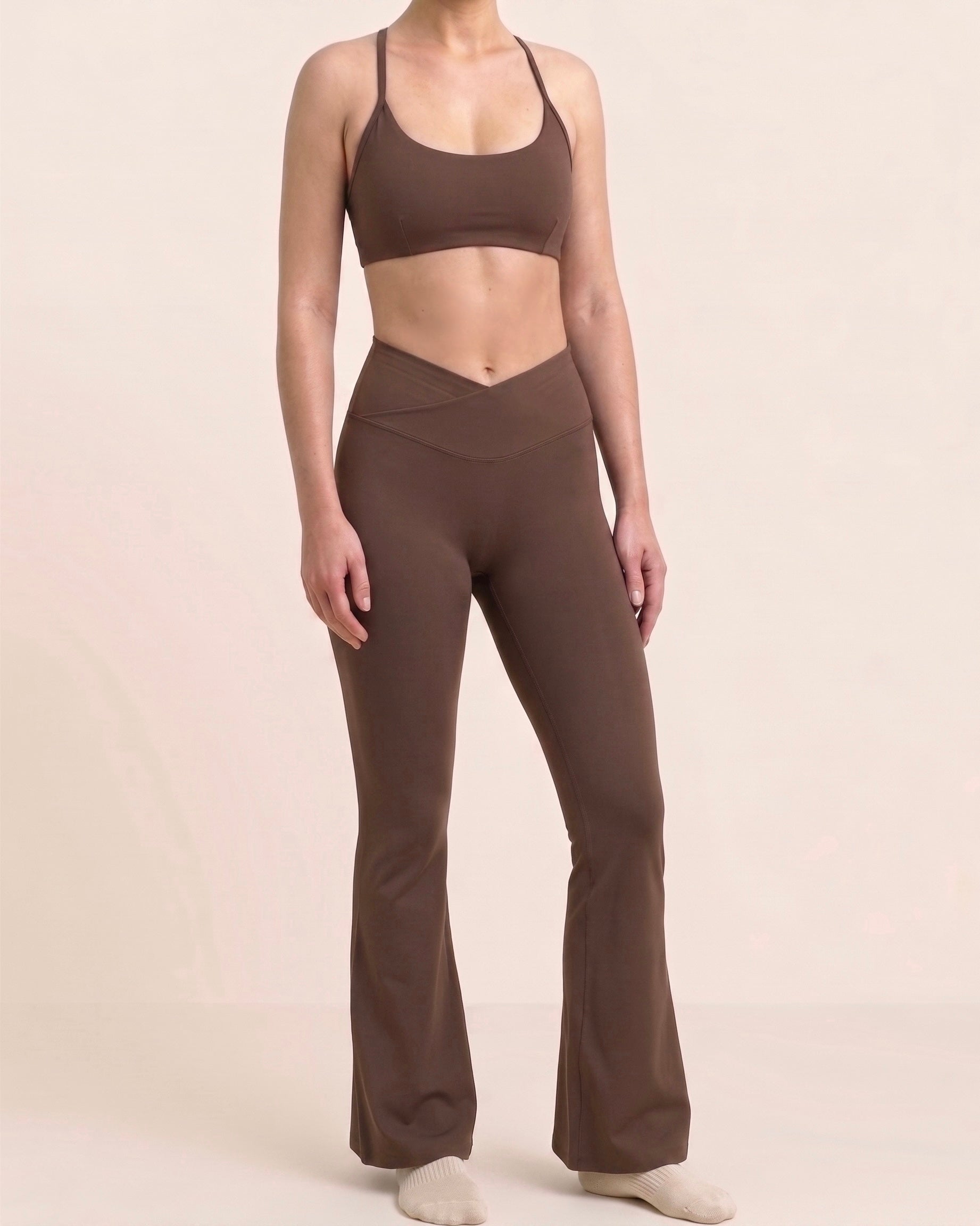 Legging Évasé | Brun Moka
