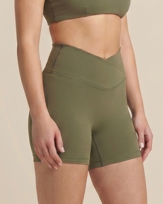 Short Croisé | Vert Olive