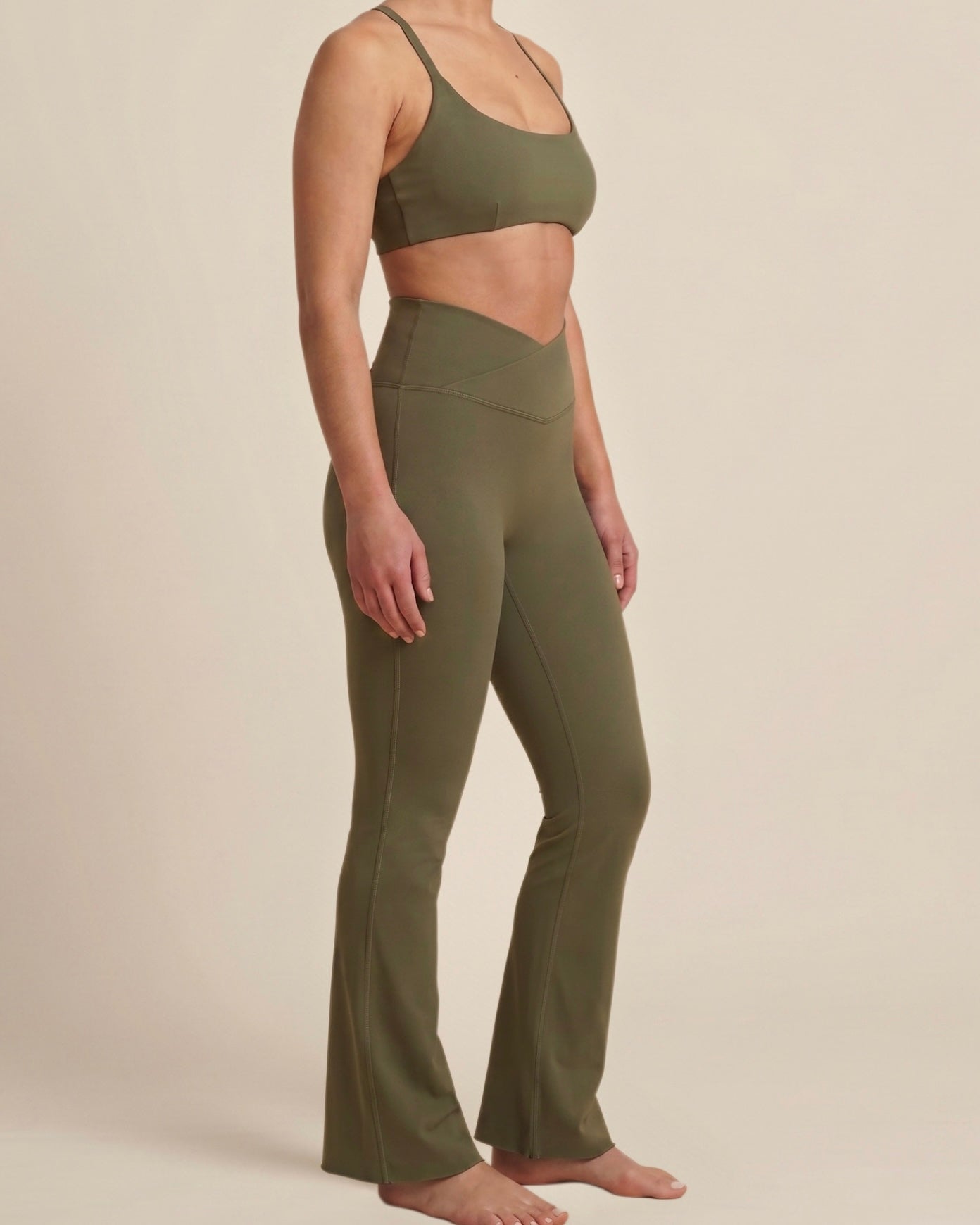 Legging Évasé | Vert Olive